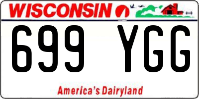 WI license plate 699YGG