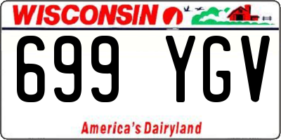 WI license plate 699YGV