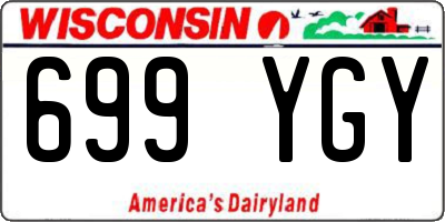 WI license plate 699YGY