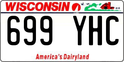 WI license plate 699YHC