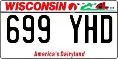 WI license plate 699YHD