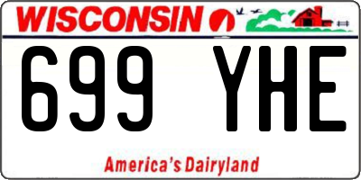WI license plate 699YHE