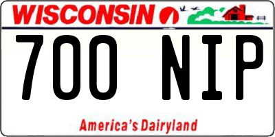 WI license plate 700NIP