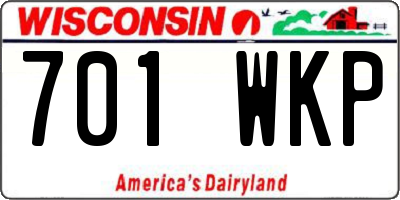 WI license plate 701WKP
