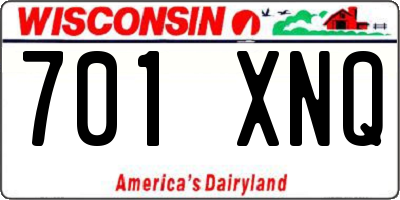 WI license plate 701XNQ