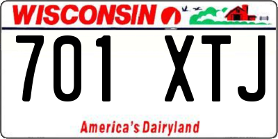 WI license plate 701XTJ