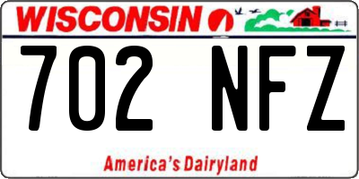 WI license plate 702NFZ