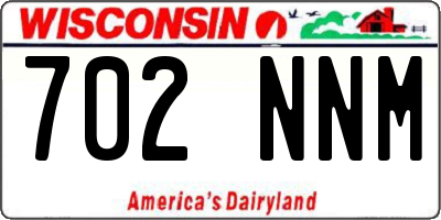 WI license plate 702NNM