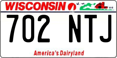 WI license plate 702NTJ