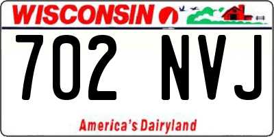 WI license plate 702NVJ