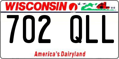 WI license plate 702QLL