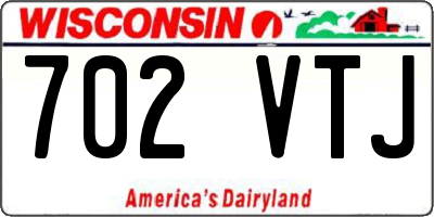 WI license plate 702VTJ