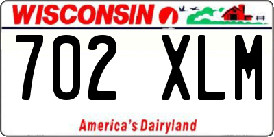 WI license plate 702XLM