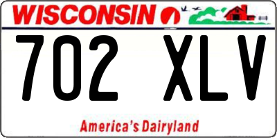 WI license plate 702XLV
