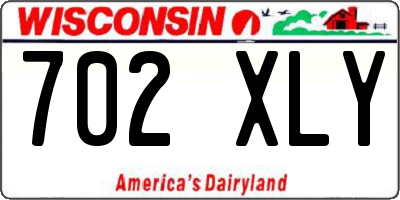 WI license plate 702XLY