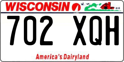 WI license plate 702XQH