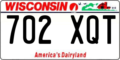 WI license plate 702XQT