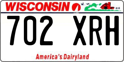 WI license plate 702XRH