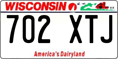 WI license plate 702XTJ