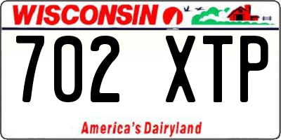 WI license plate 702XTP