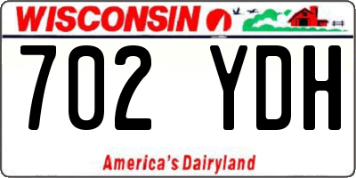 WI license plate 702YDH