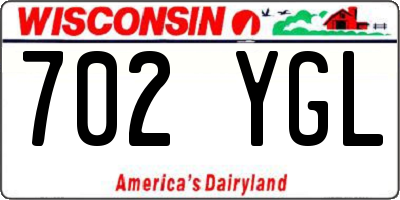WI license plate 702YGL