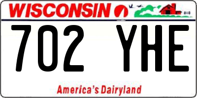 WI license plate 702YHE