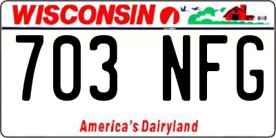 WI license plate 703NFG