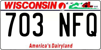 WI license plate 703NFQ
