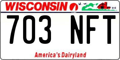 WI license plate 703NFT