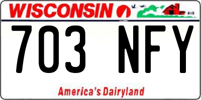 WI license plate 703NFY