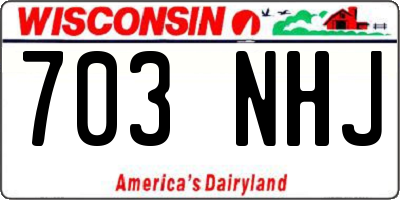 WI license plate 703NHJ