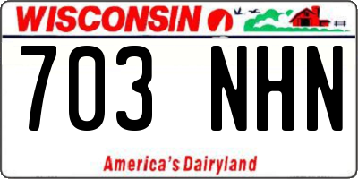 WI license plate 703NHN