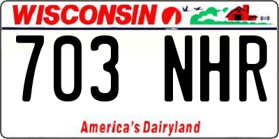 WI license plate 703NHR