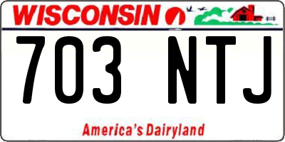 WI license plate 703NTJ
