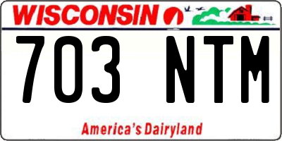 WI license plate 703NTM