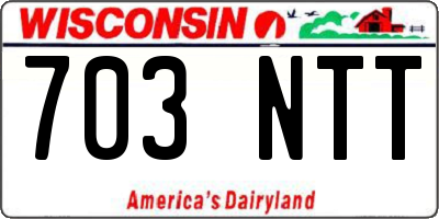 WI license plate 703NTT