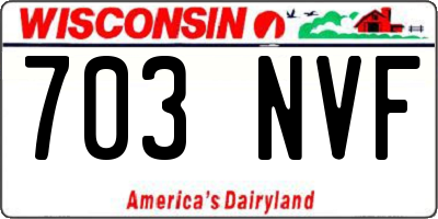WI license plate 703NVF