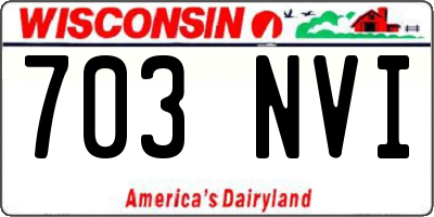 WI license plate 703NVI