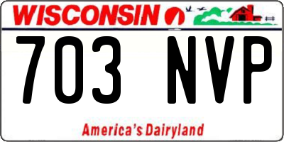 WI license plate 703NVP