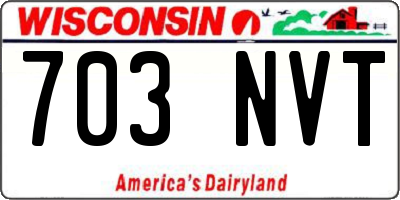 WI license plate 703NVT