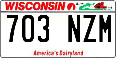 WI license plate 703NZM
