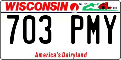 WI license plate 703PMY