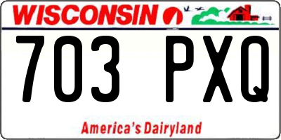 WI license plate 703PXQ
