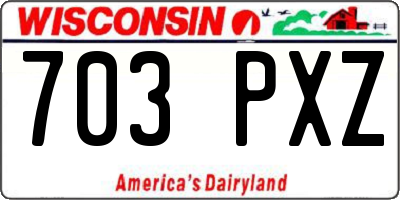 WI license plate 703PXZ