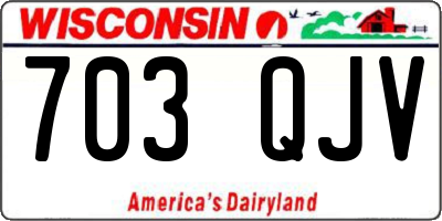 WI license plate 703QJV