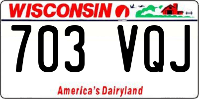 WI license plate 703VQJ