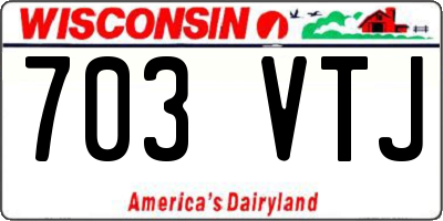 WI license plate 703VTJ