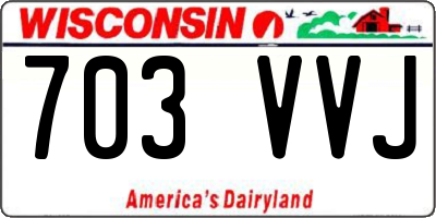 WI license plate 703VVJ