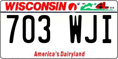 WI license plate 703WJI